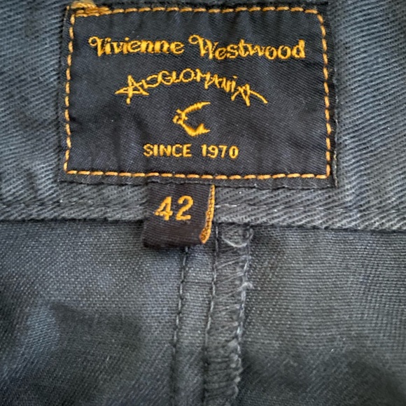 VINTAGE VIVIENNE WESTWOOD ANGLOMANIA BUTTON PENCIL SKIRT - Picture 7 of 7